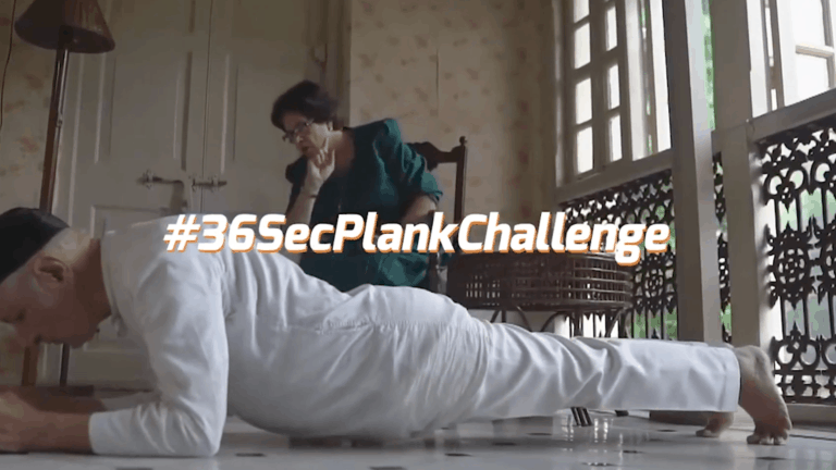 Campaign Name: 36 Sec Plank Challenge Brand: Bajaj Allianz